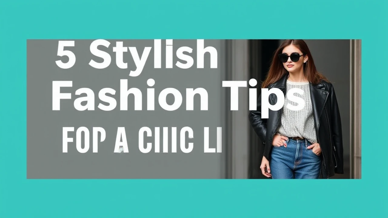 5 Stylish Fashion Tips for a Chic Lifestyle