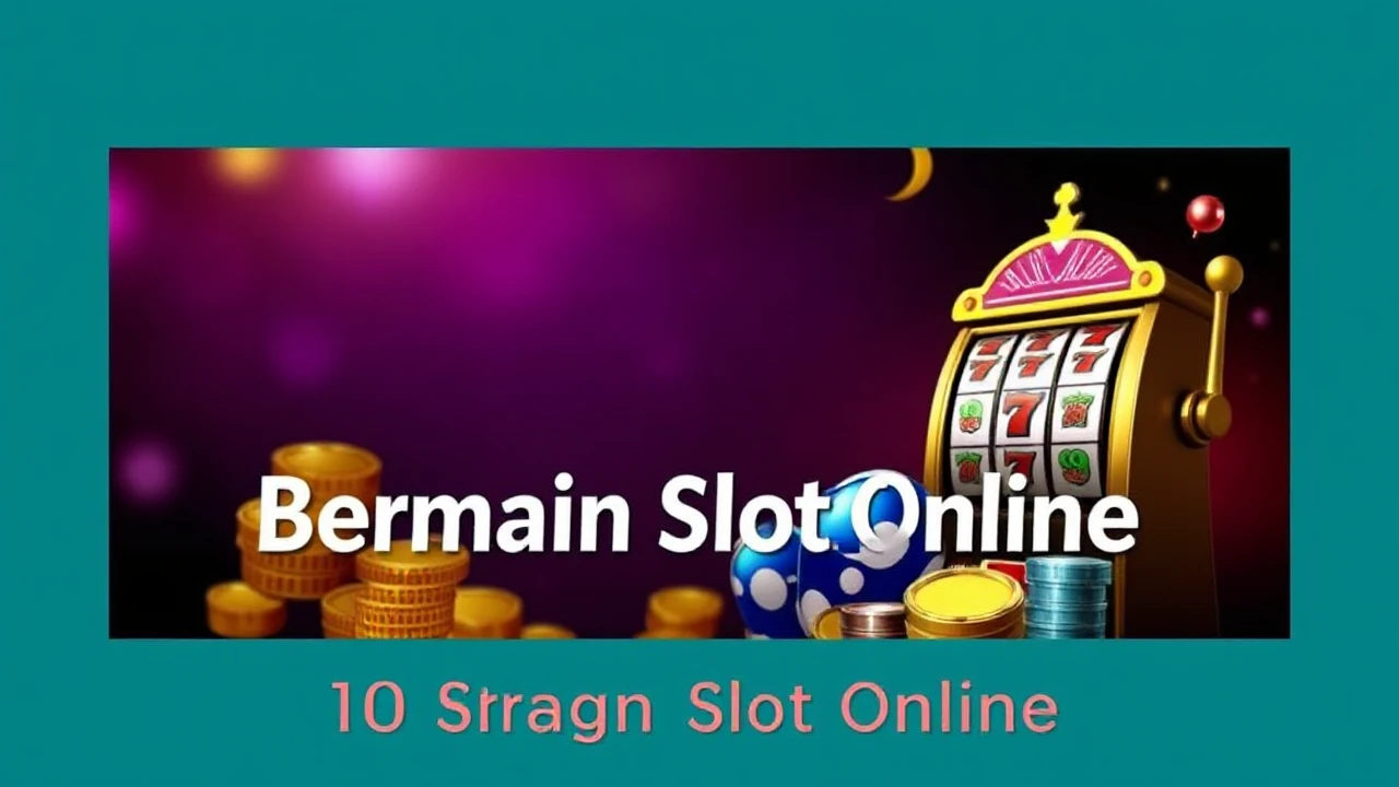 10 Strategi Menang Bermain Slot Online