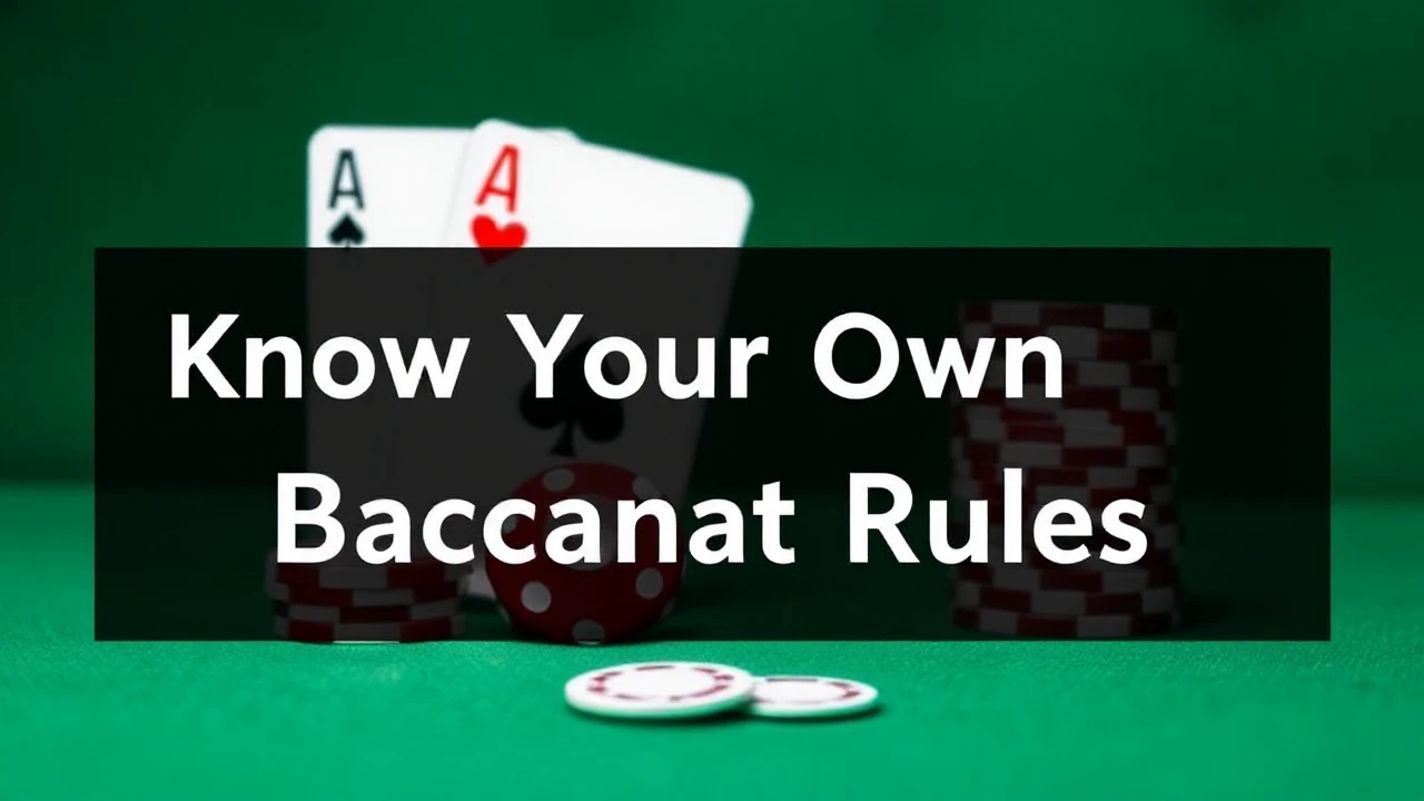 Know Your Own Baccarat Rules
