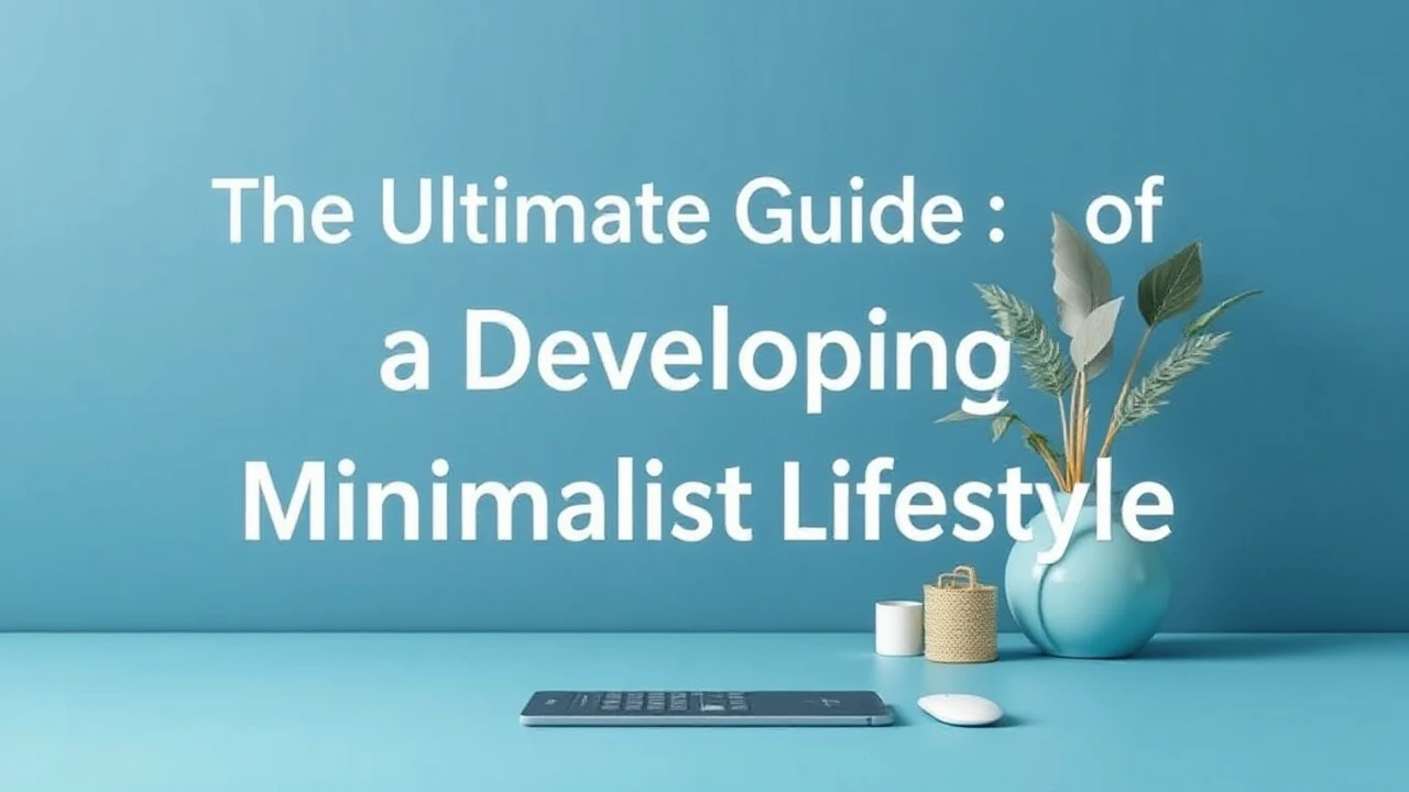 The Ultimate Guide of Developing a Minimalist Lifestyle