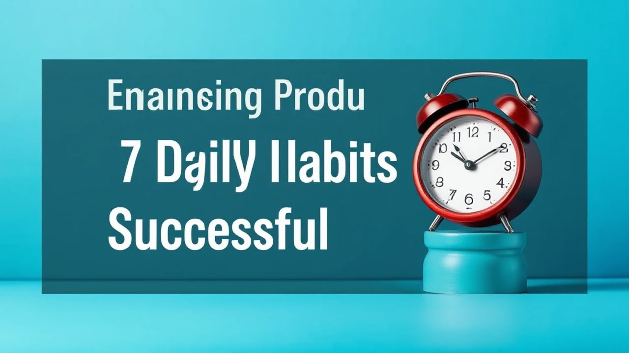 Enhancing Productivity: 7 Daily Habits of Successful People