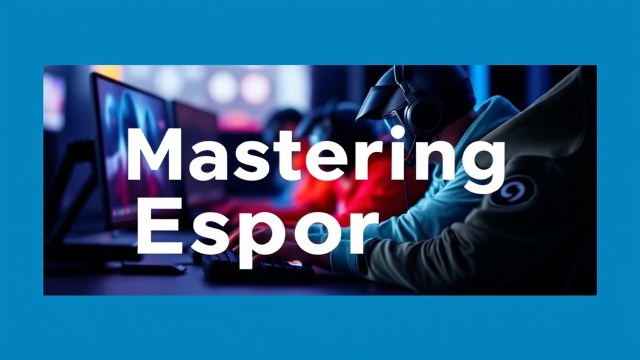 Mastering Esports: An Amateur's Guide to High-Level Gaming