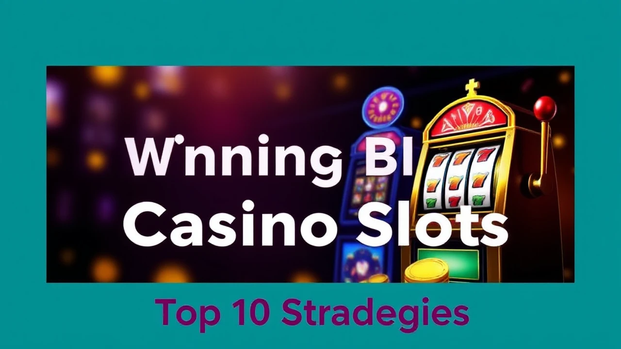 Conquering the Art of Winning Big at Casino Slots: Top 10 Strategies