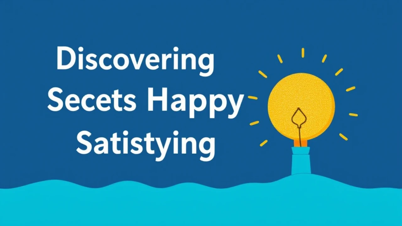 Discovering the Secrets to a Happy and Satisfying Lifestyle