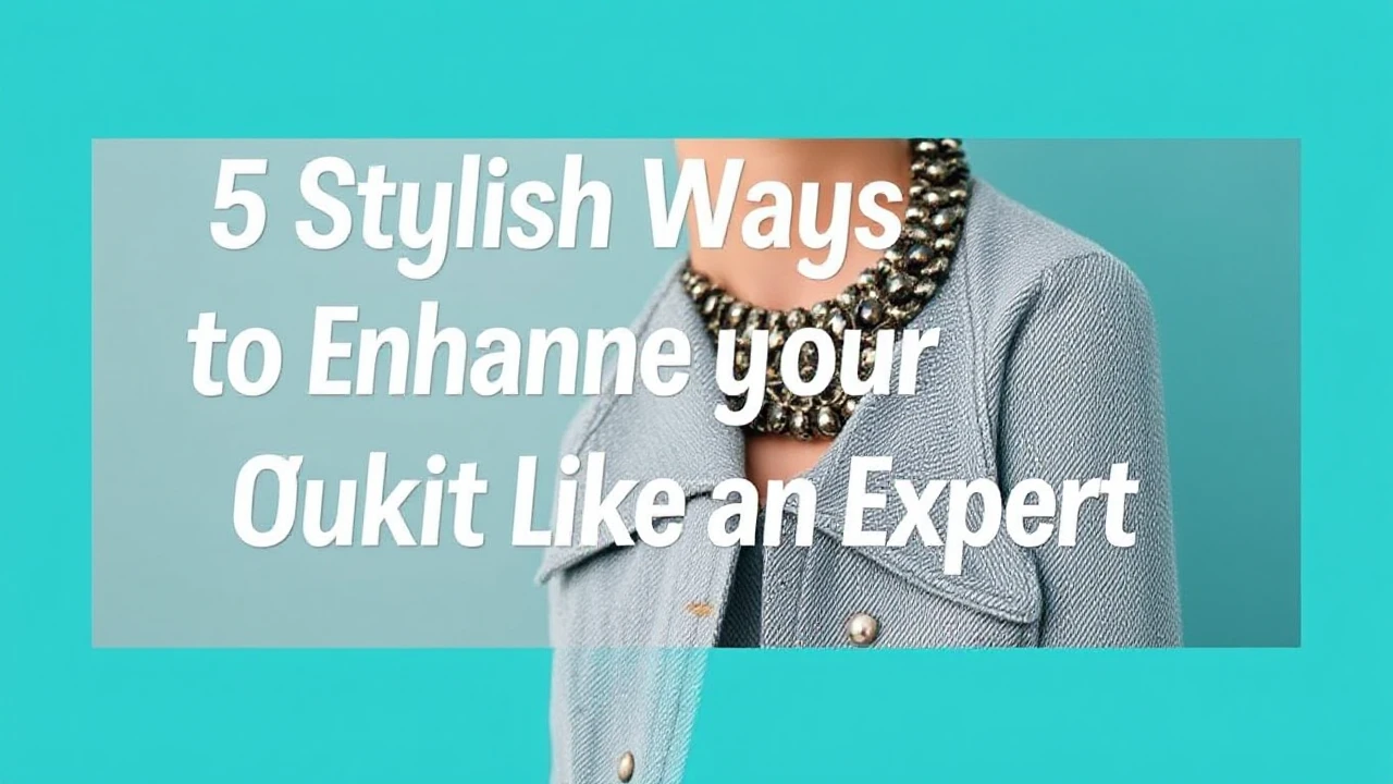 5 Stylish Ways to Enhance Your Outfit Like an Expert
