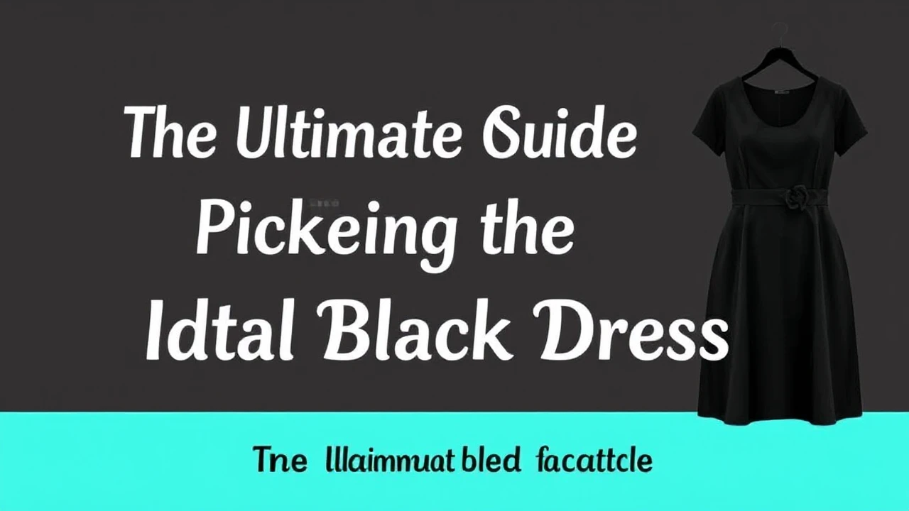 The Ultimate Guide of Picking the Ideal Little Black Dress