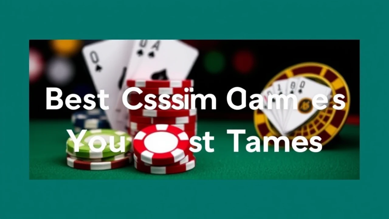 Explore the Best 5 Casino Games You Must Try Today