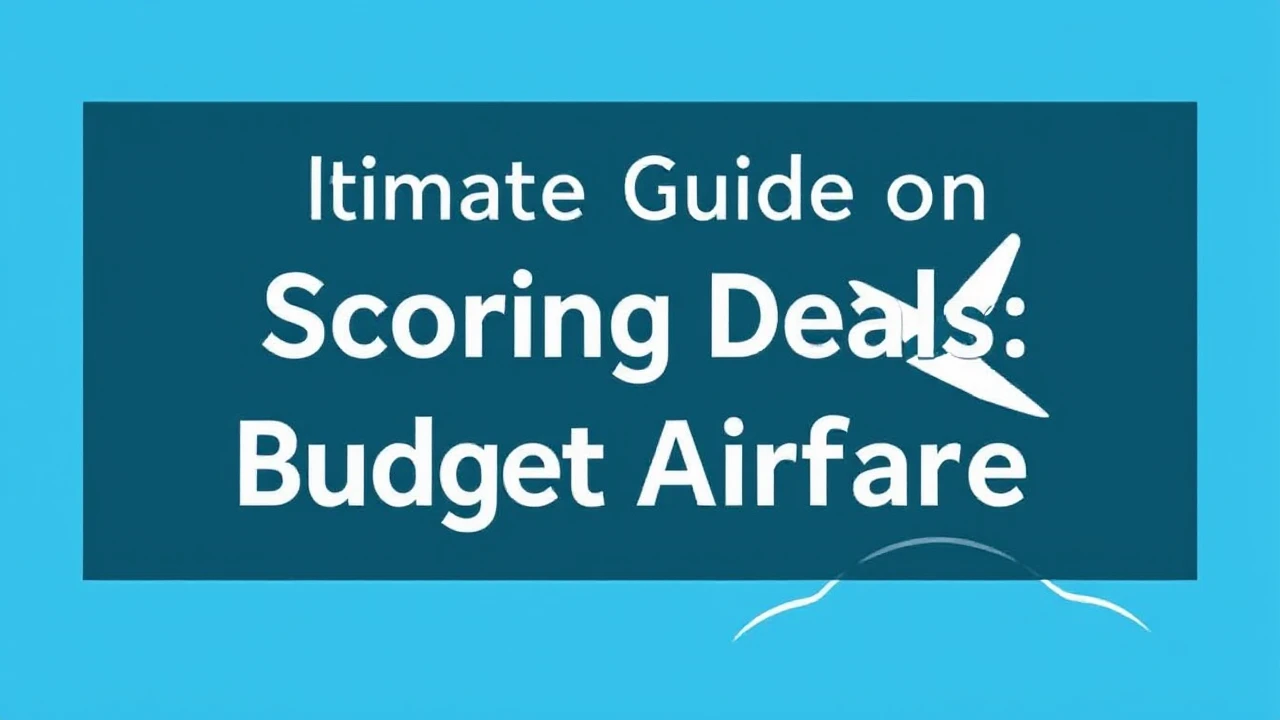 Ultimate Guide on Scoring Deals: Mastering Budget Airfare