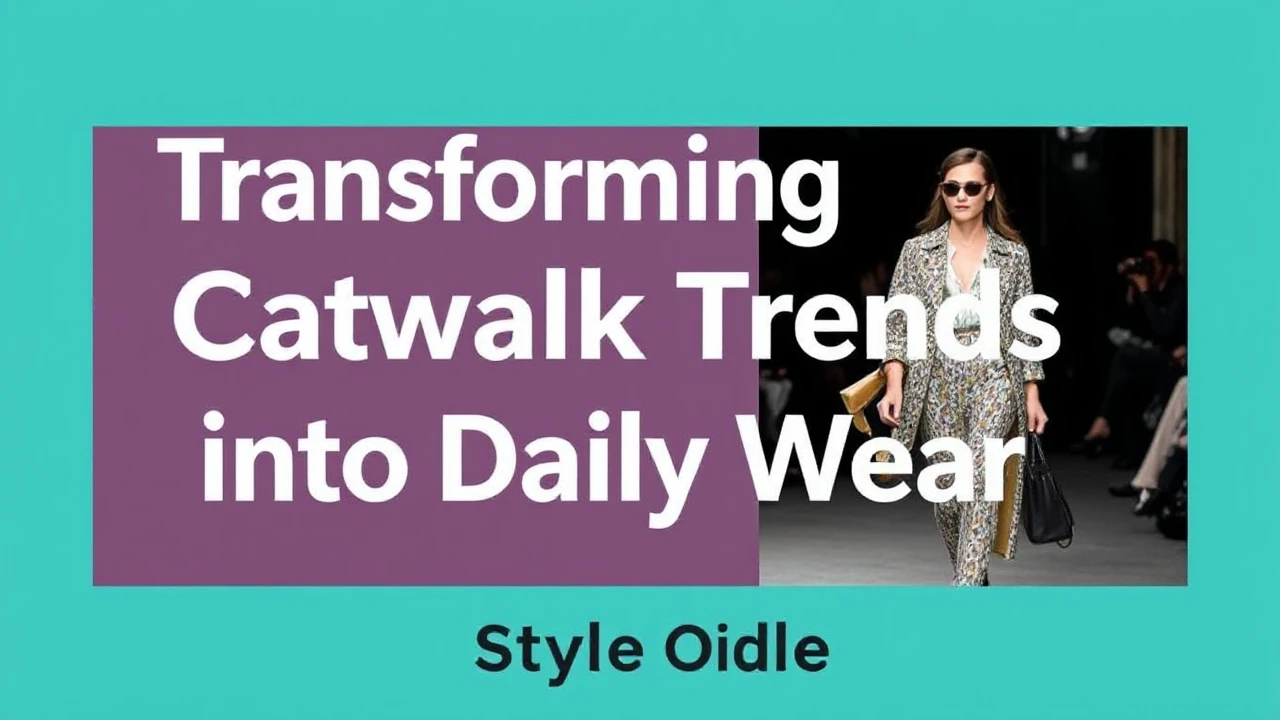 Transforming Catwalk Trends into Daily Wear: Style Guide