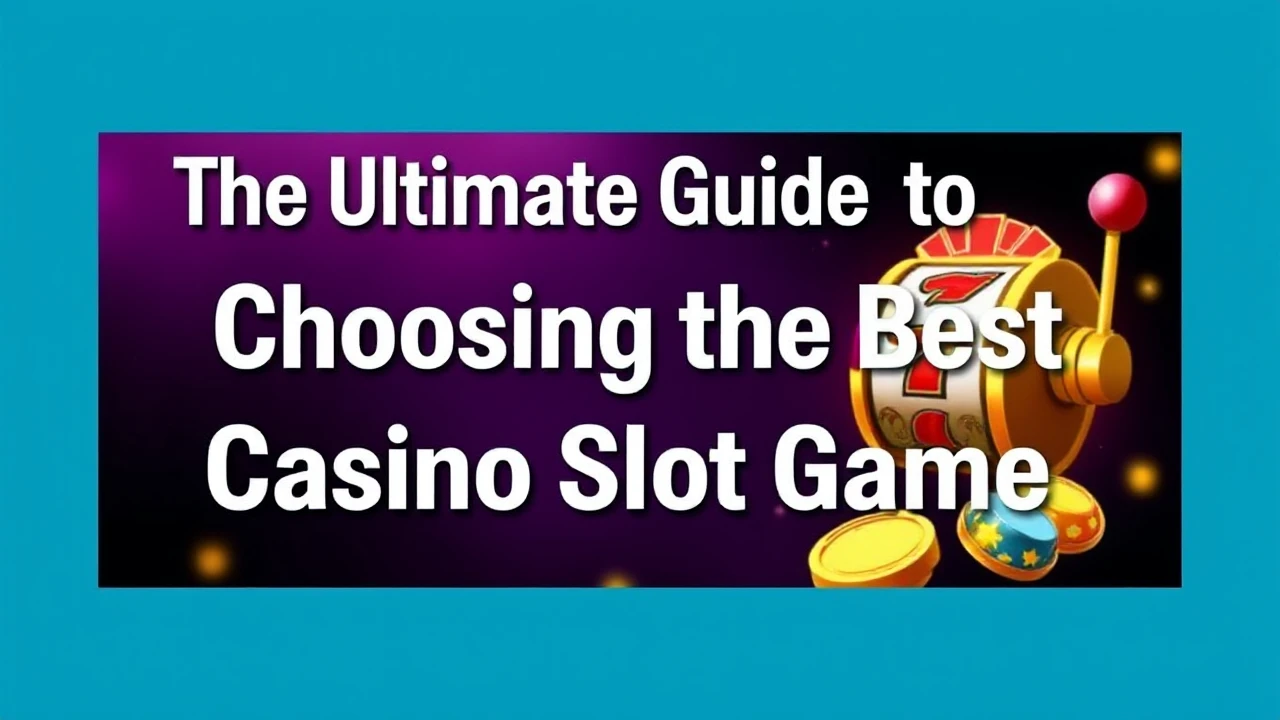 The Ultimate Guide to Choosing the Best Casino Slot Game