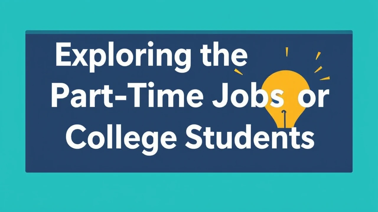 Exploring the Best Part-Time Jobs for College Students