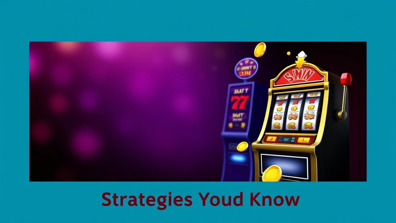 Your Go-To Manual to Boosting Earnings on Slots: Strategies You Should Know