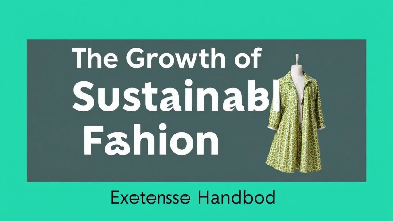 The Growth of Sustainable Fashion: An Extensive Handbook