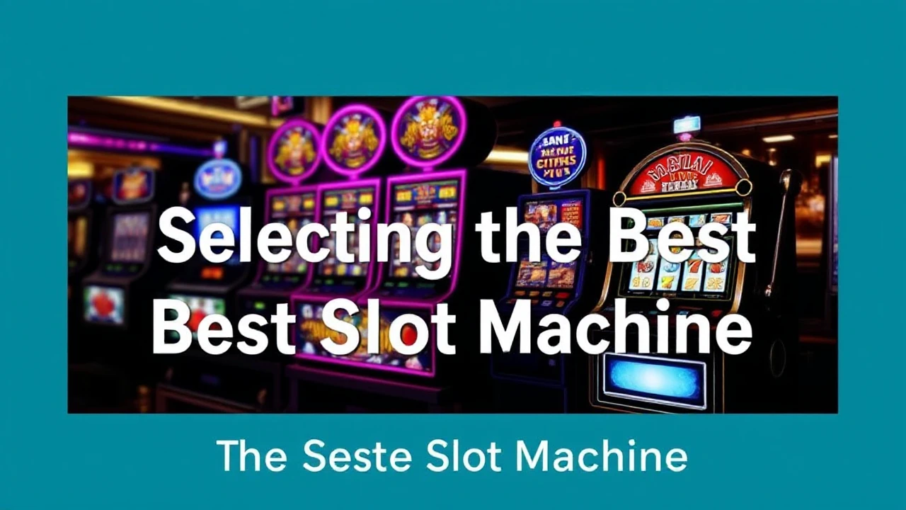 The Ultimate Guide to Selecting the Best Casino Slot Machine
