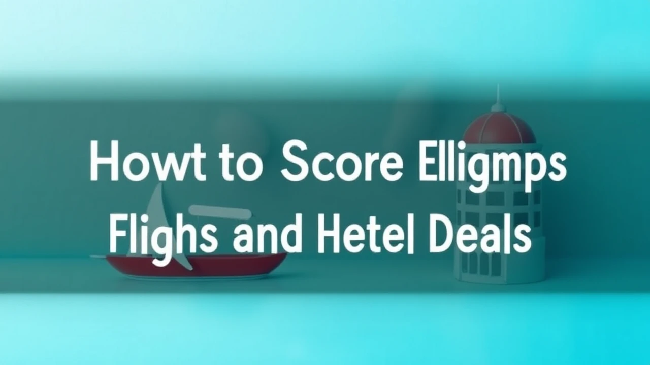 Smart Travel Tips: How to Score Cheap Flights and Hotel Deals