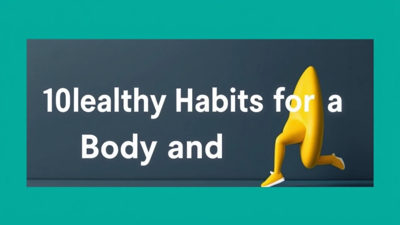Important 10 Healthy Habits for a Energetic Body and Mind