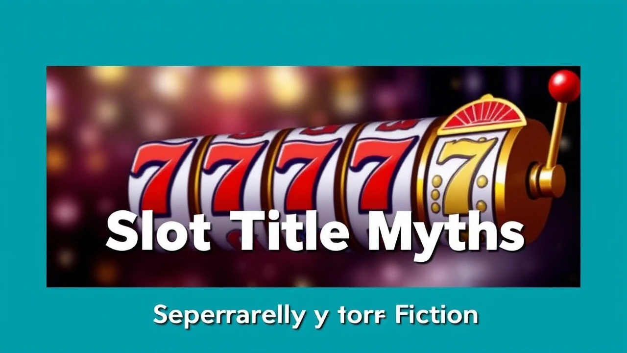 Dispelling A Decade of Slot Title Myths: Separating Reality from Fiction