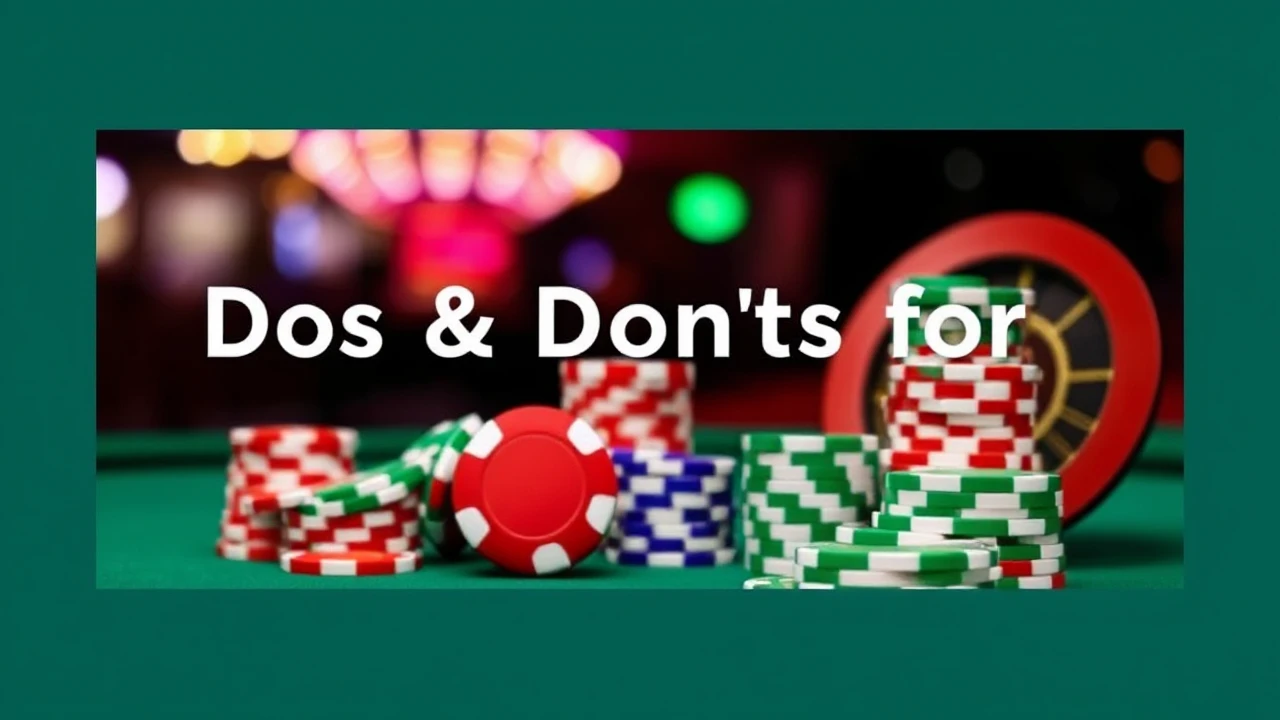 Dos and Don'ts for Casino Goers: Essential Rules to Keep in Mind