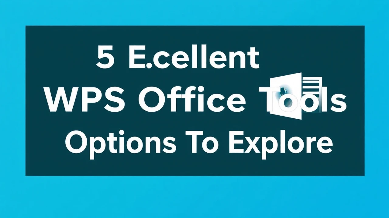 5 Excellent WPS Office Tools Options To Explore