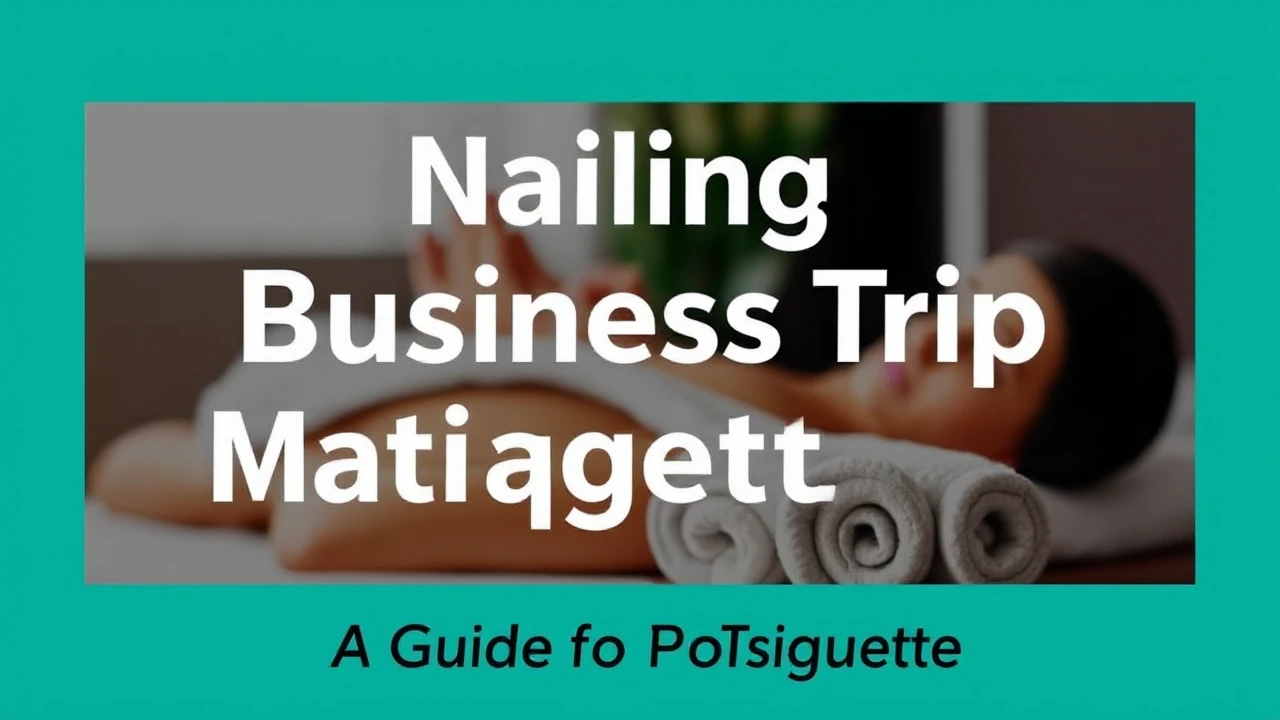 Nailing Business Trip Massage Etiquette: A Guide to Professionals