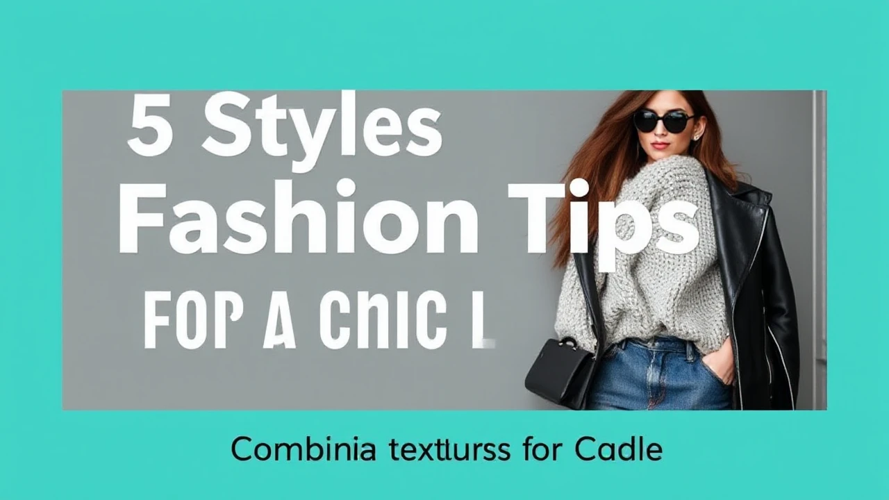 5 Stylish Fashion Tips for a Chic Lifestyle