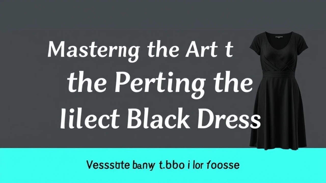 Mastering the Art of Selecting the Perfect Little Black Dress