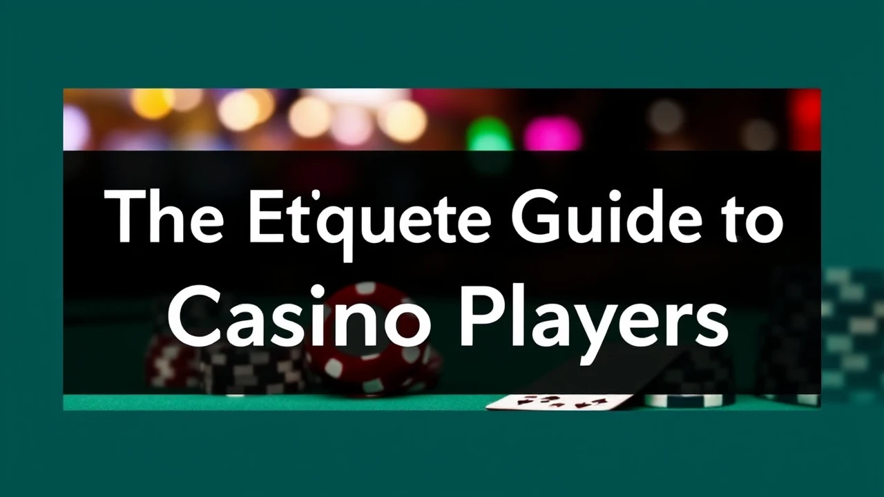 The Etiquette Guide for Casino Players: Navigating Proper Etiquette at Casinos