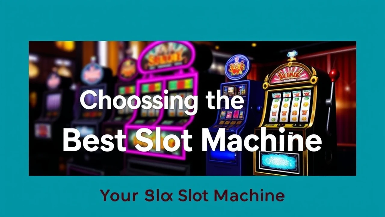 Your Go-To Manual for Choosing the Best Slot Machine