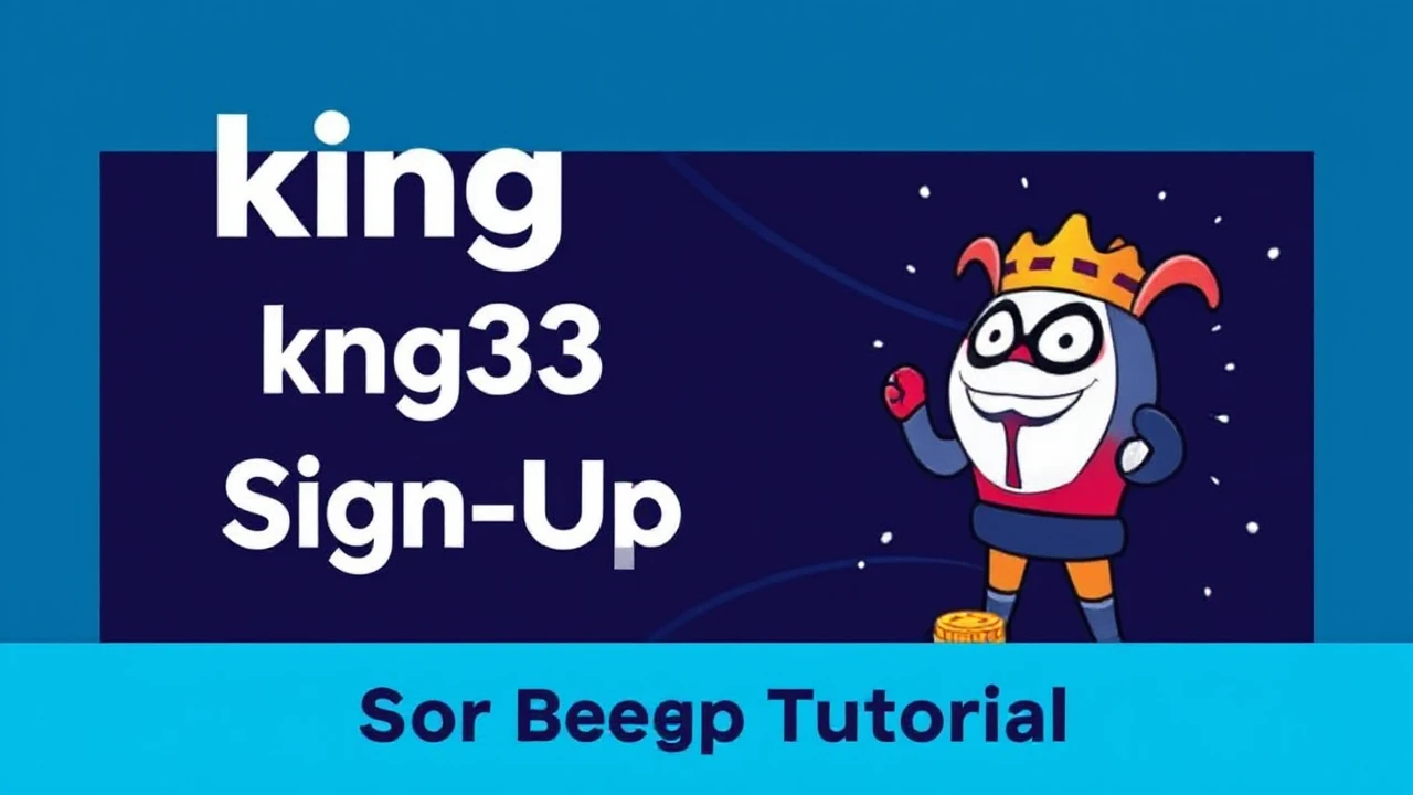 king33 Sign-Up Tutorial for Beginners