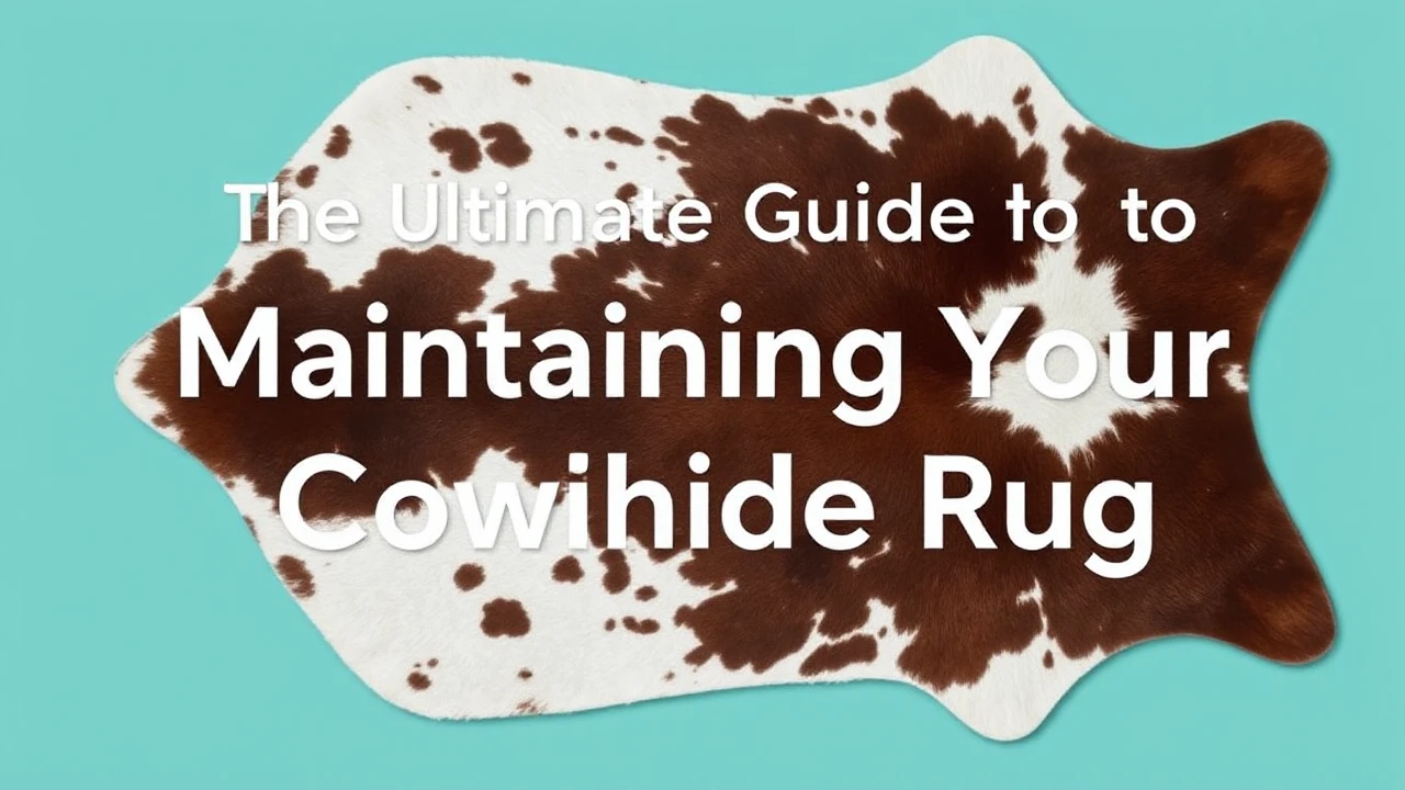 The Ultimate Guide to Maintaining Your Cowhide Rug