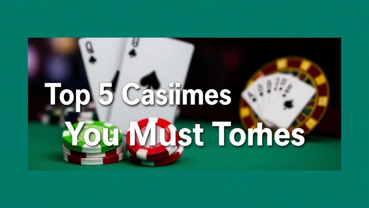 Top 5 Casino Games You Must Try Today
