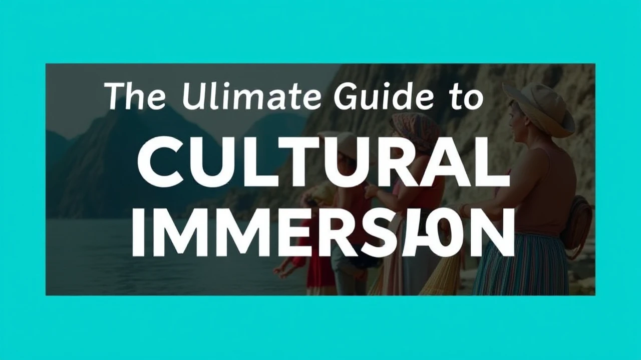 The Ultimate Guide to Cultural Immersion: Embracing Local Traditions While Traveling