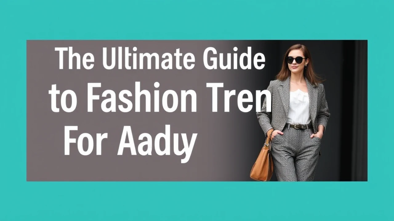 The Ultimate Guide to Fashion Trends for Today's Woman