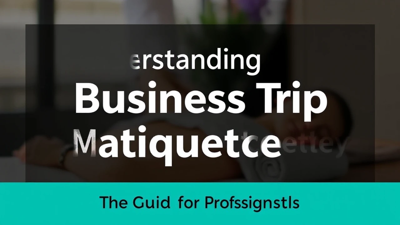 Understanding Business Trip Massage Etiquette: The Guide for Professionals