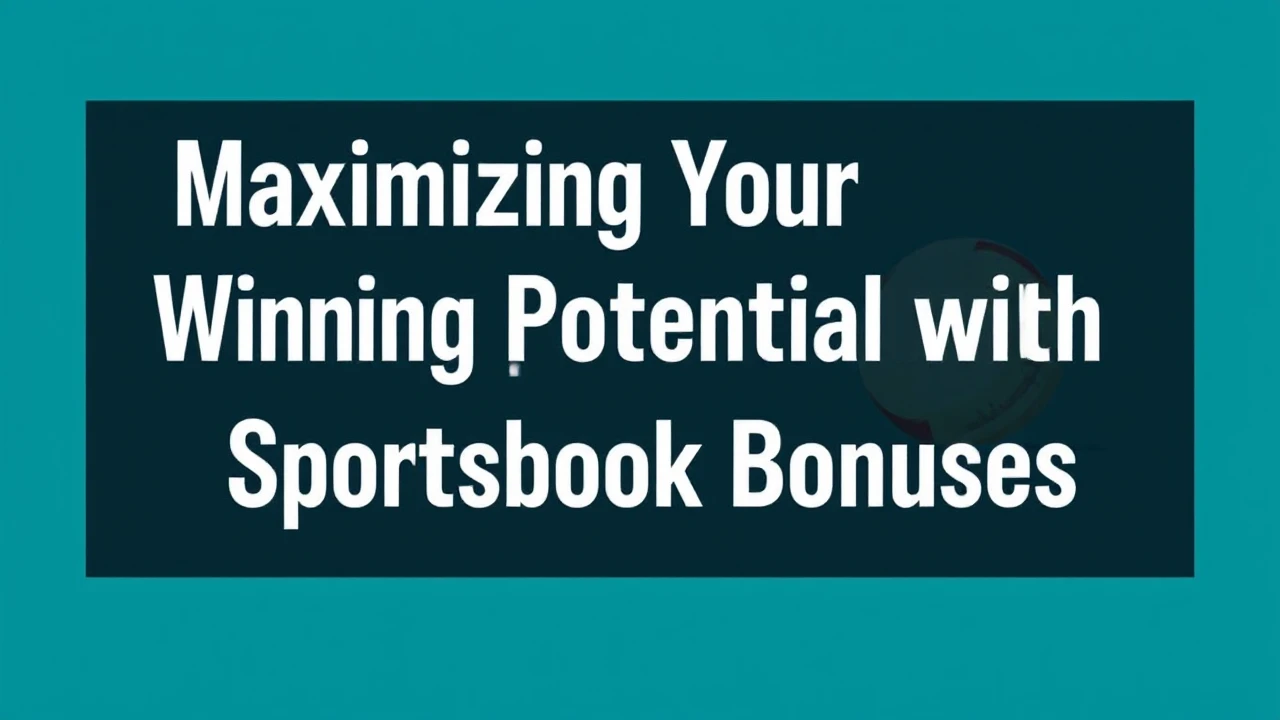 Maximizing Your Winning Potential with Sportsbook Bonuses