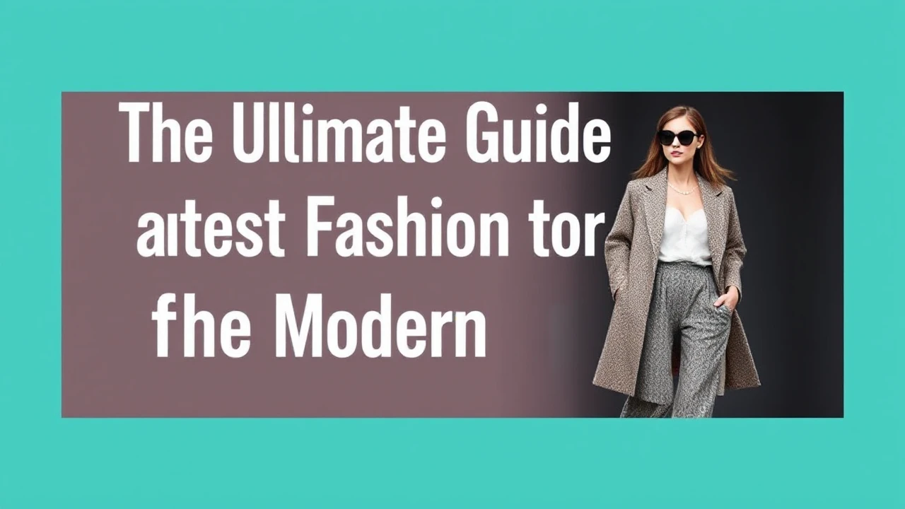 The Ultimate Guide to Latest Fashion for the Modern Woman