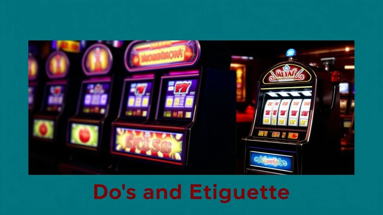 Understanding Slot Etiquette: Do's and Don'ts in the Casino