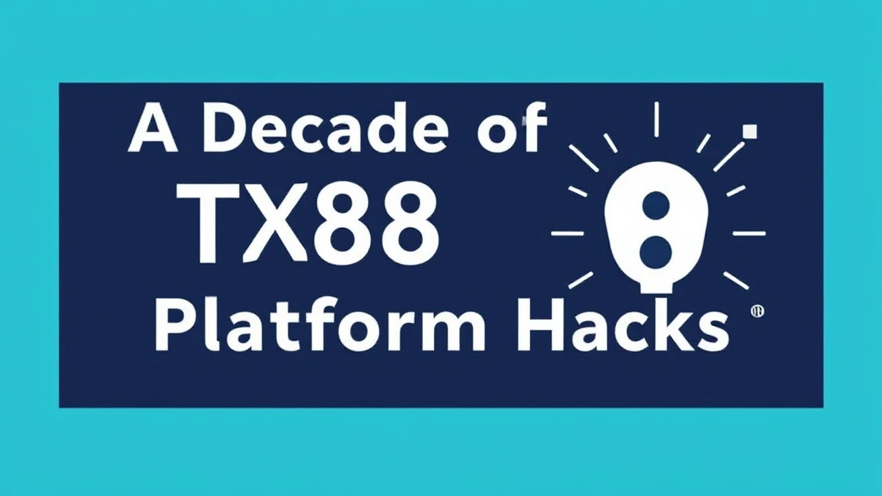 A Decade of TX88 Platform Hacks That Will Transform the Way You Use It