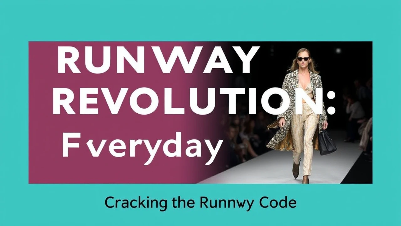 Runway Revolution: Fashion Tips for Everyday Style