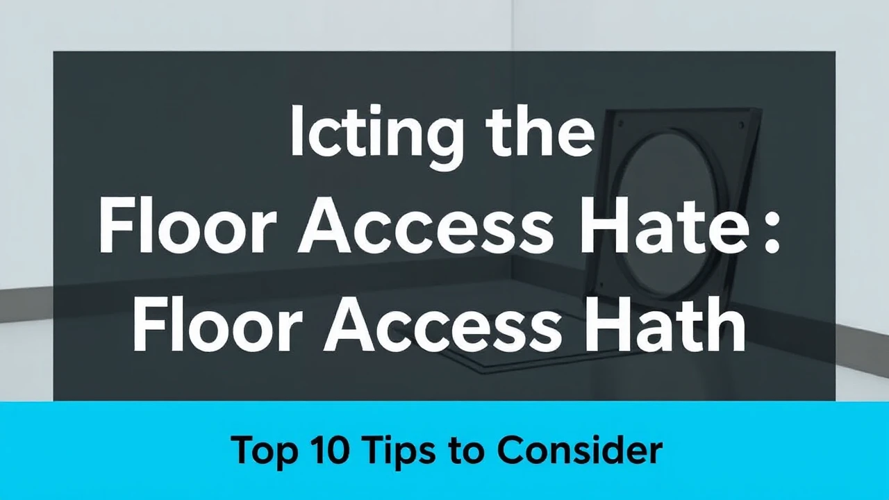Your Go-To Resource for Selecting the Best Floor Access Hatch: Top 10 Tips to Consider