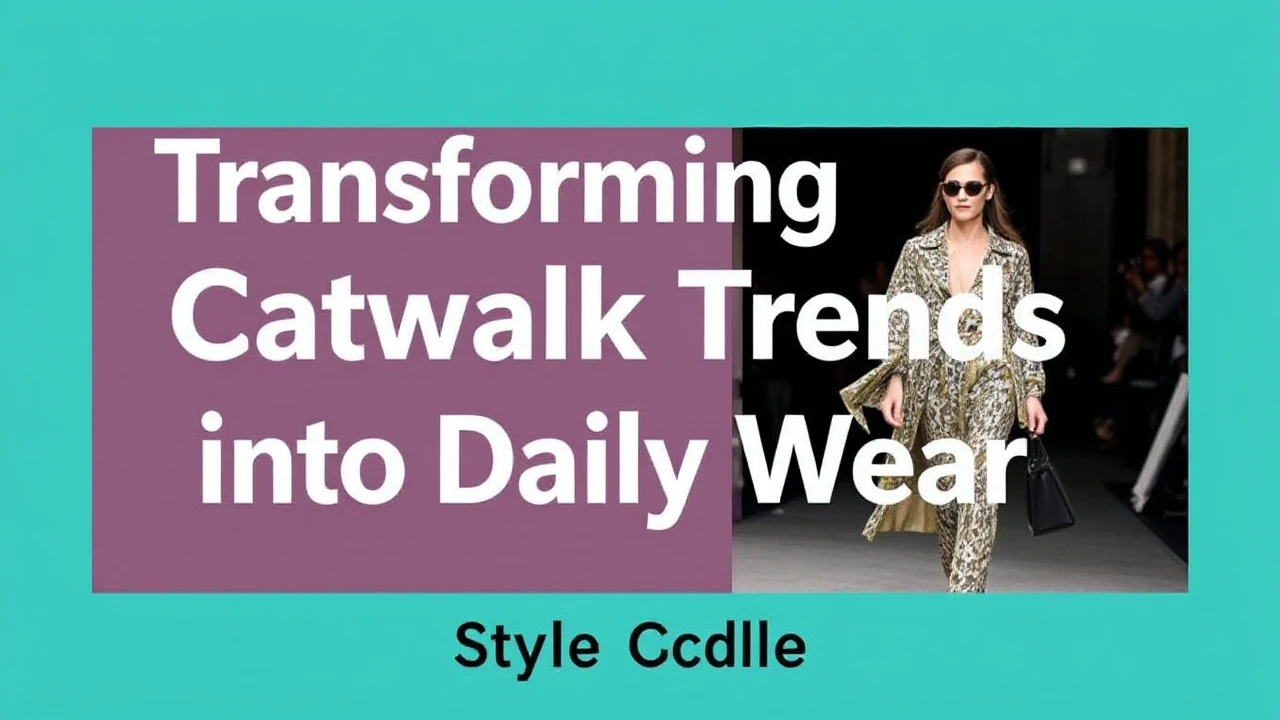 Transforming Catwalk Trends into Daily Wear: Style Guide