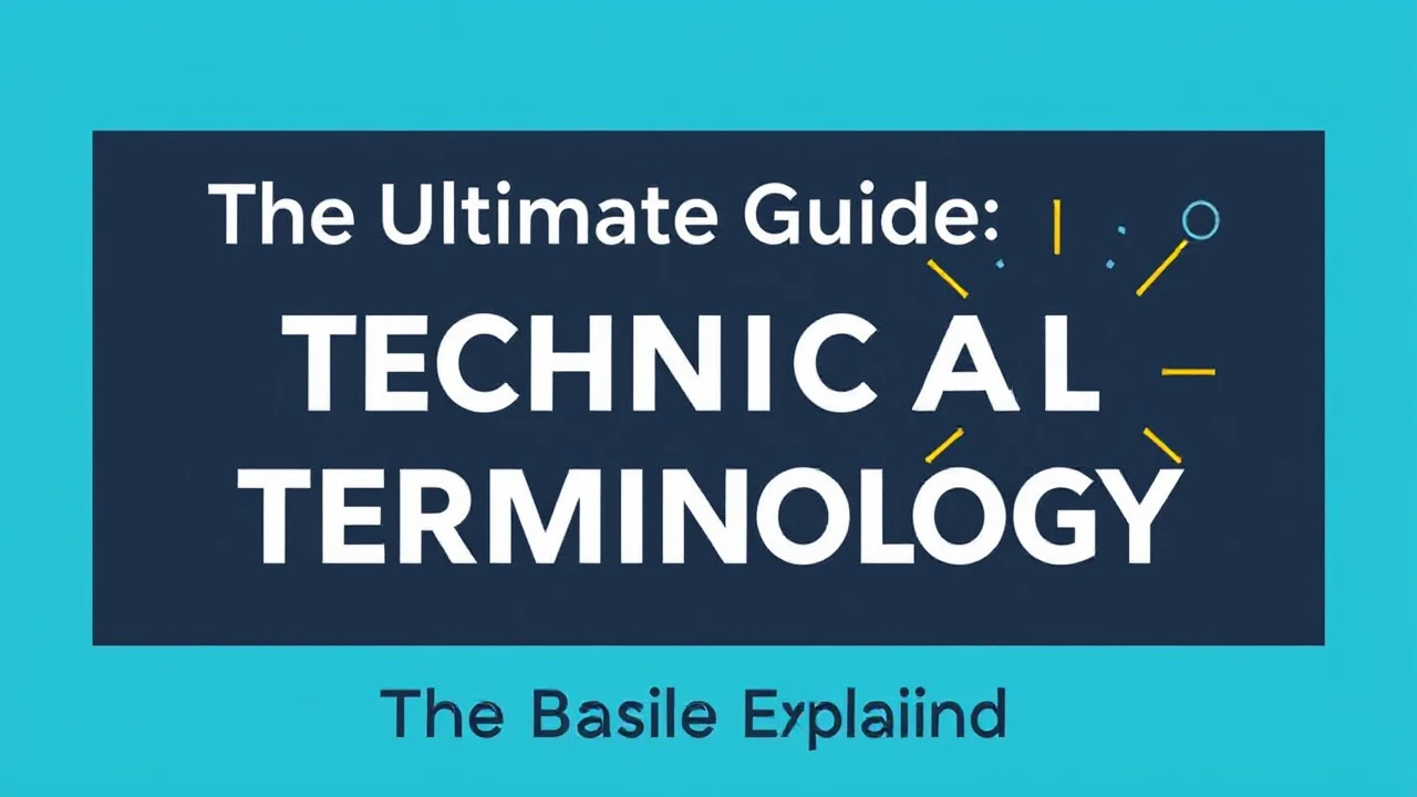 The Ultimate Guide Technical Terminology: The Basics Explained