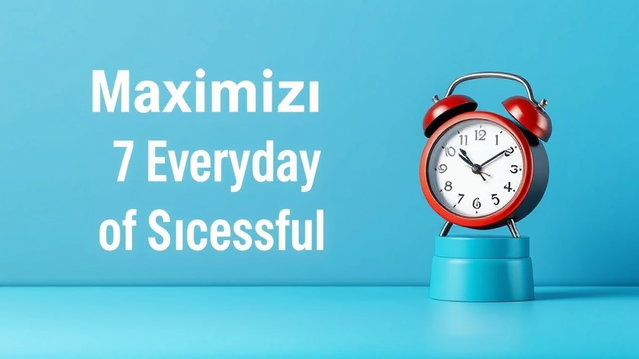 Maximizing Productivity: 7 Everyday Habits of Successful Individuals