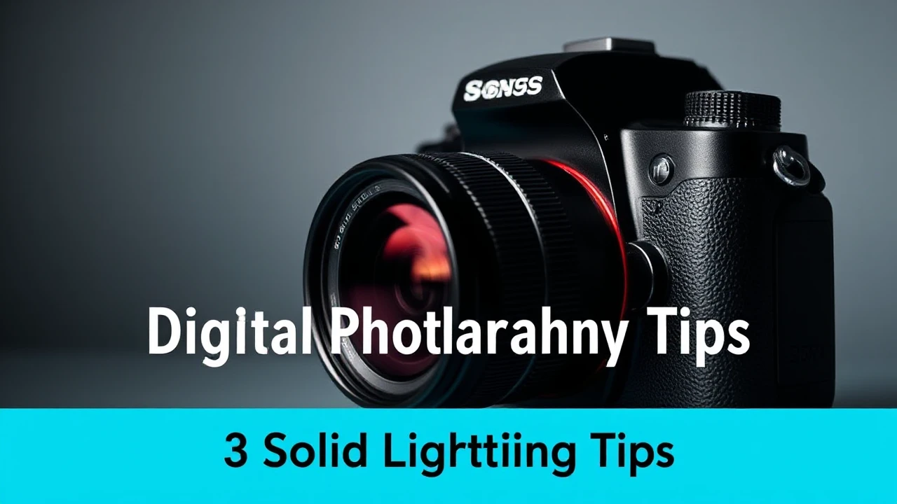 Digital Photography Tips - 3 Solid Lighting Tips