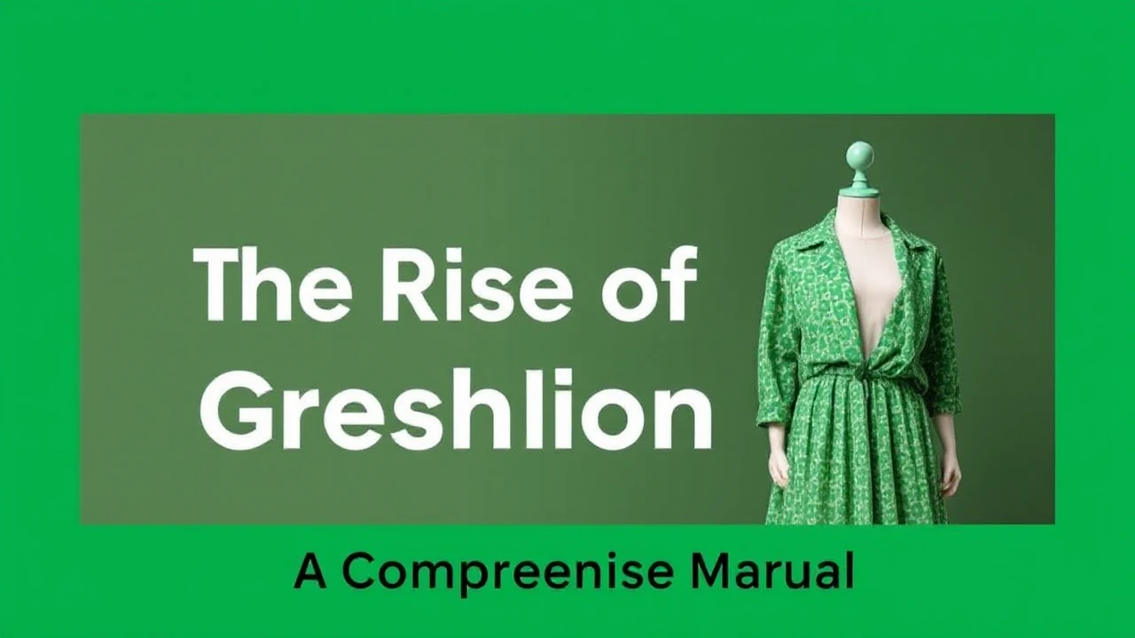 The Rise of Green Fashion: A Comprehensive Manual
