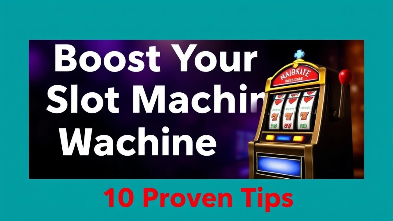 Boost Your Slot Machine Winnings: 10 Proven Tips