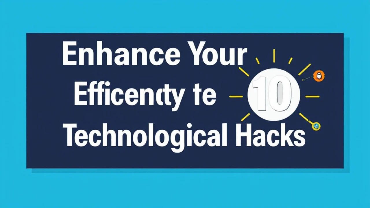 Enhance Your Efficiency with These 10 Technological Hacks
