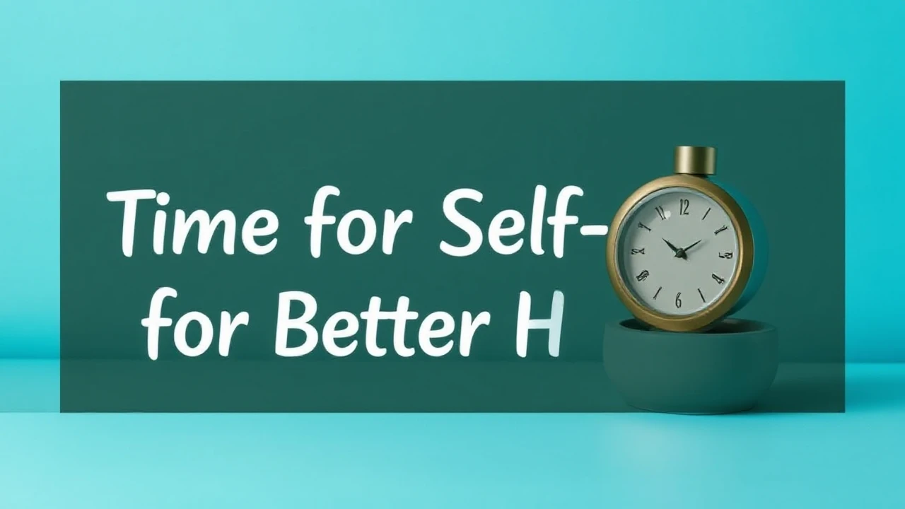 Mastering Making Time for Self-Care for Better Health