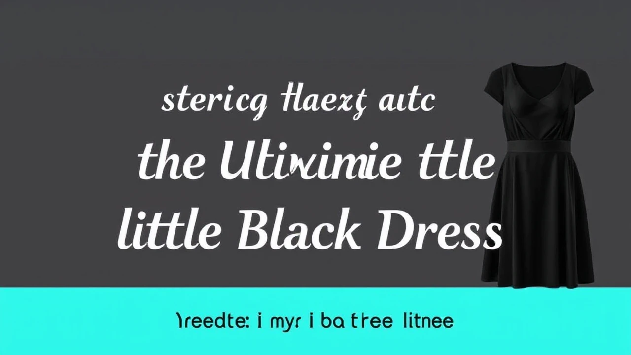 Mastering the Art of Choosing the Ultimate Little Black Dress