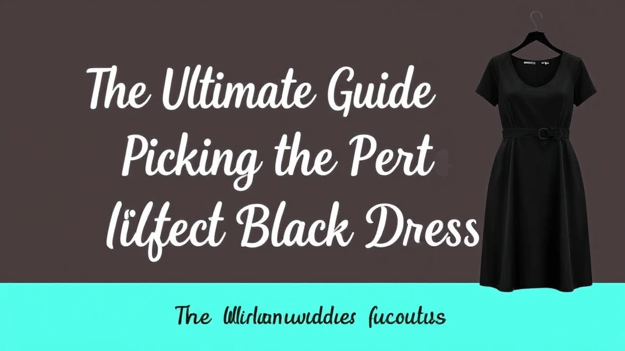 The Ultimate Guide of Picking the Perfect Little Black Dress